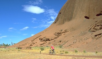 cycling around Ayers Rock