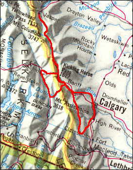 map with our route