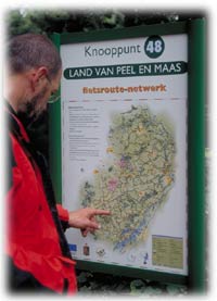 studying the map at the junction