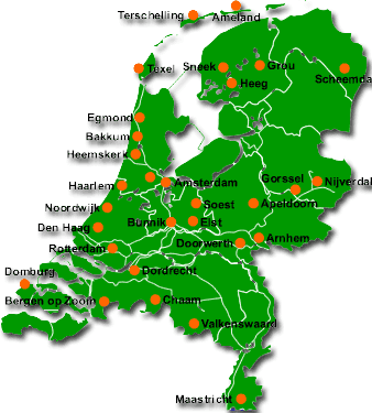 map with all the stayokay hostels