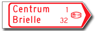 signpost for cyclists