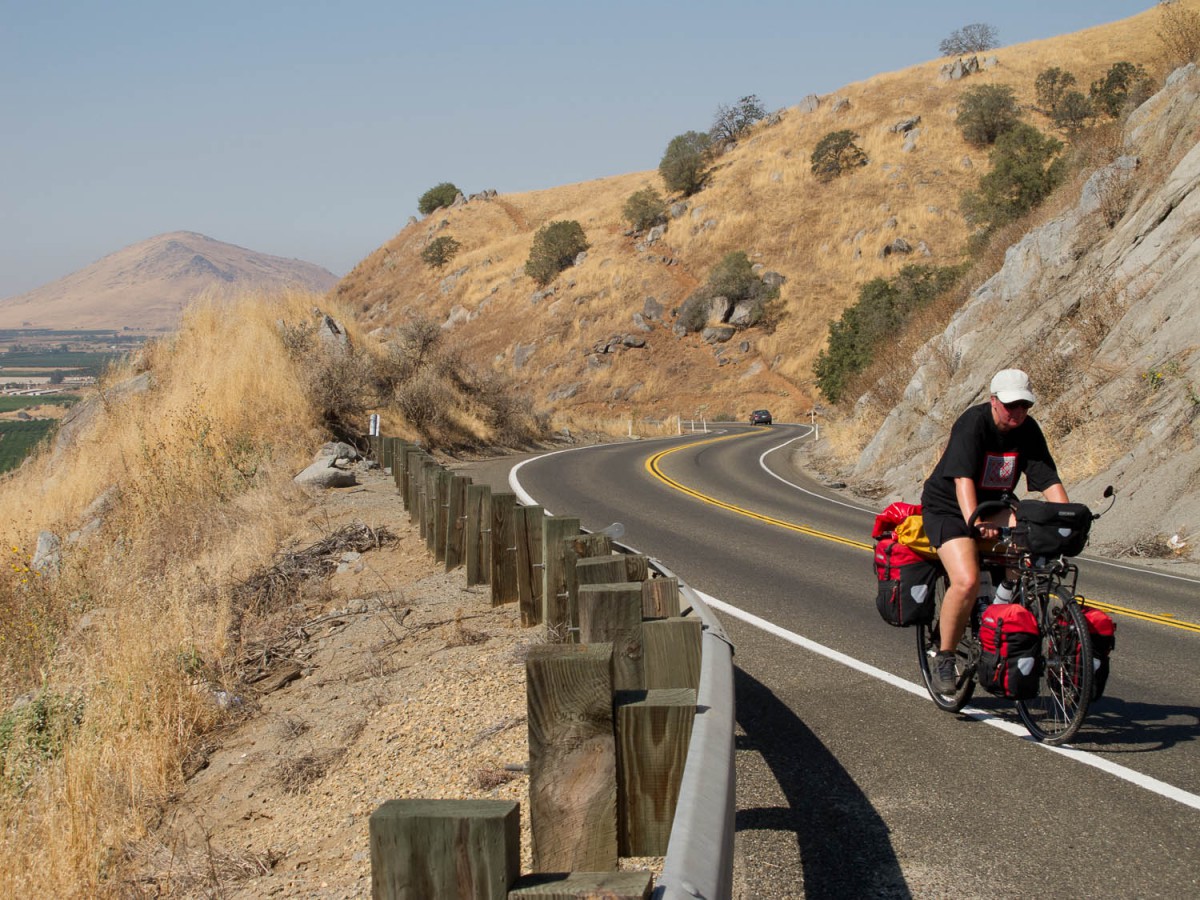 leaving Fresno, climbing into the mountains