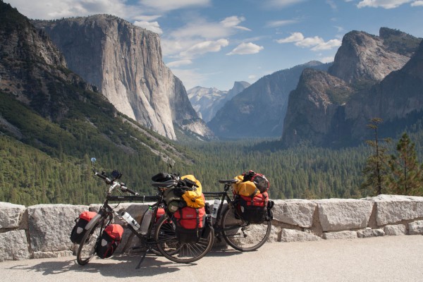 Famous view is Yosemite Park