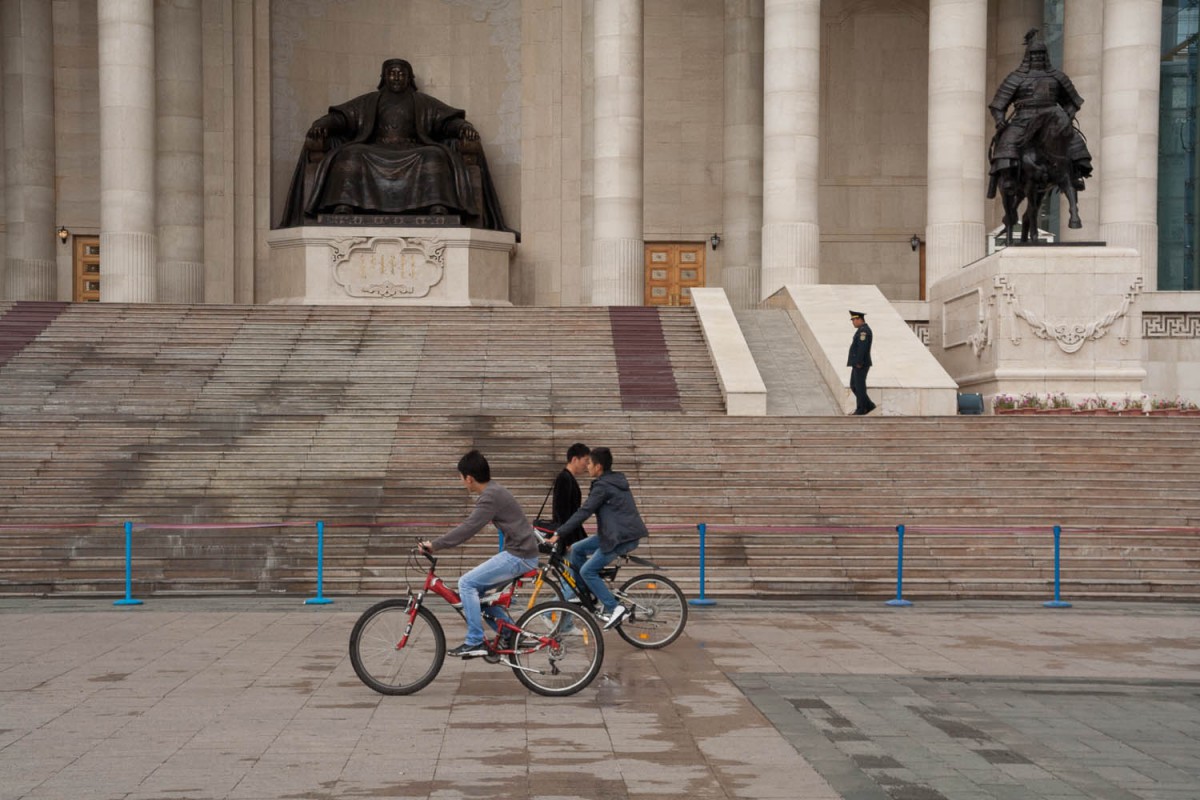 Yes Mongolians do ride bikes