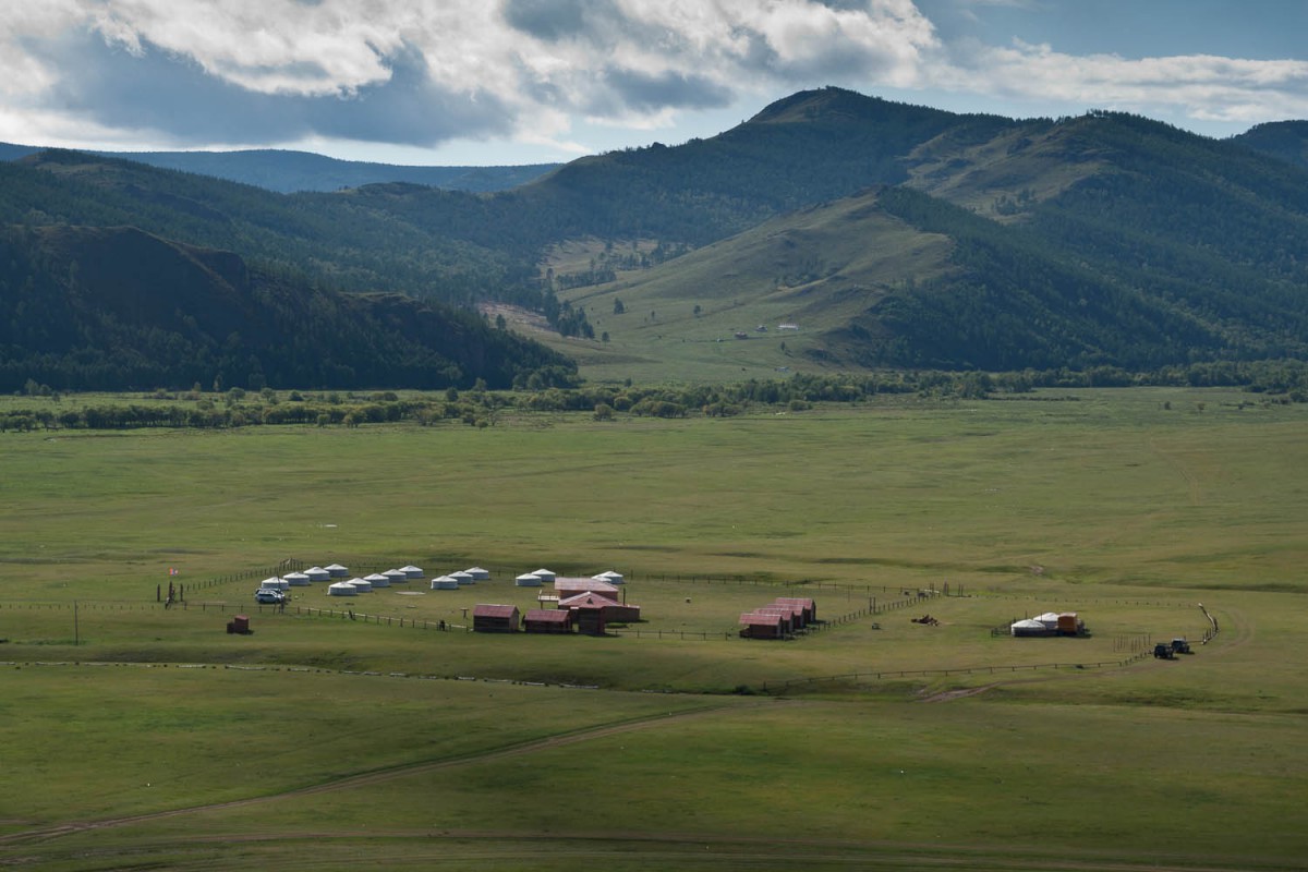 View of ger camp