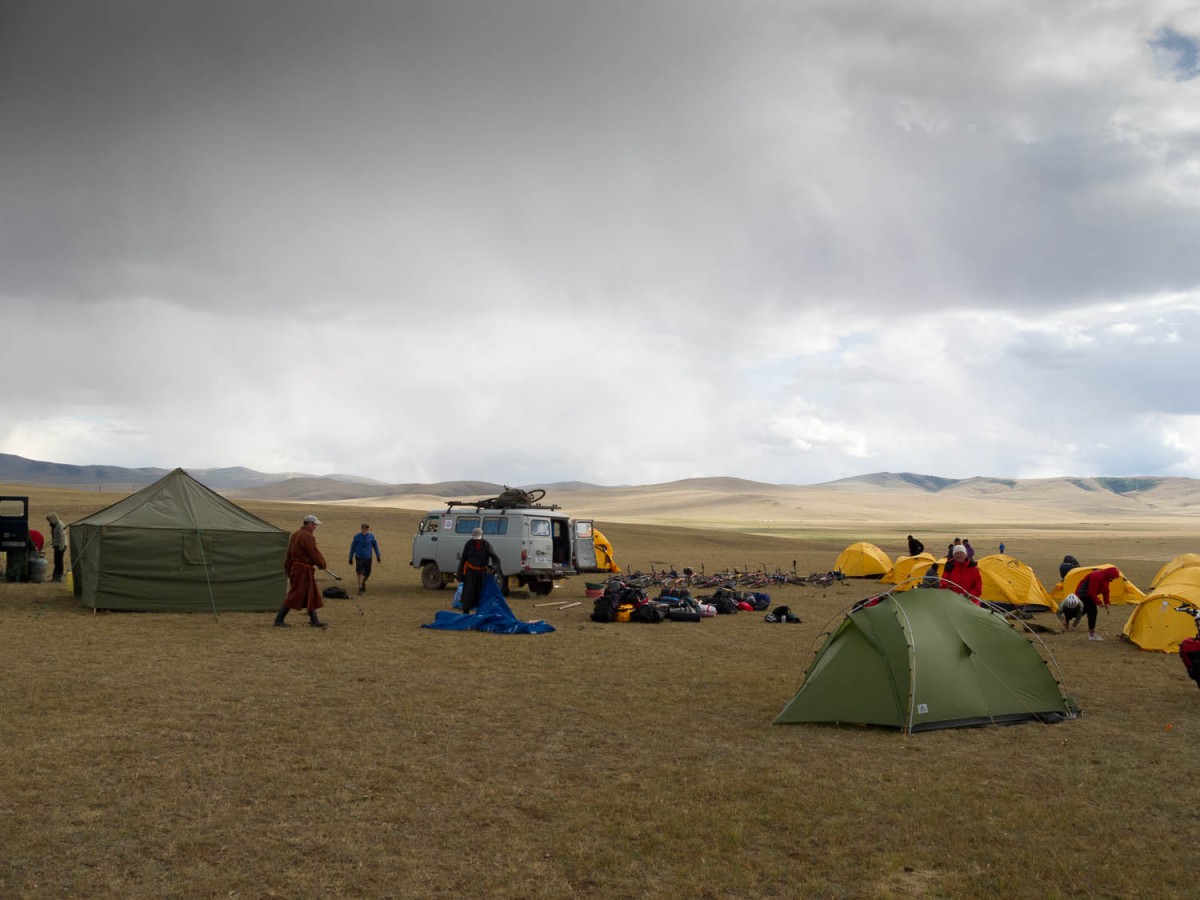 Camping with other (organised) cyclists