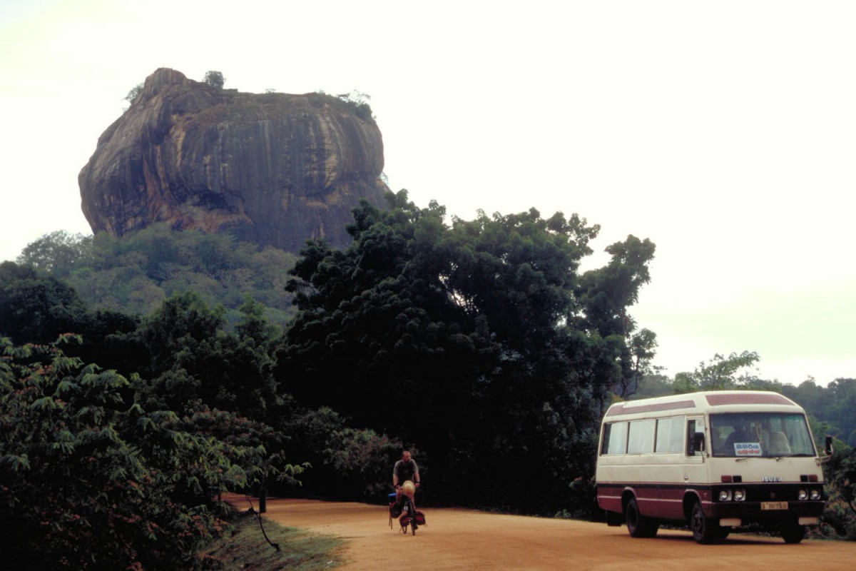 Cycling near Sigirya Rock