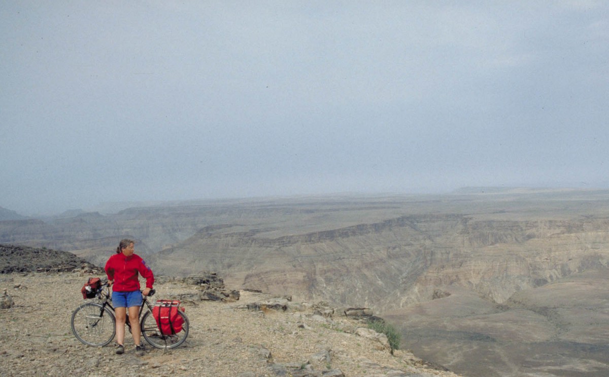 looking down the Fish River Canyon