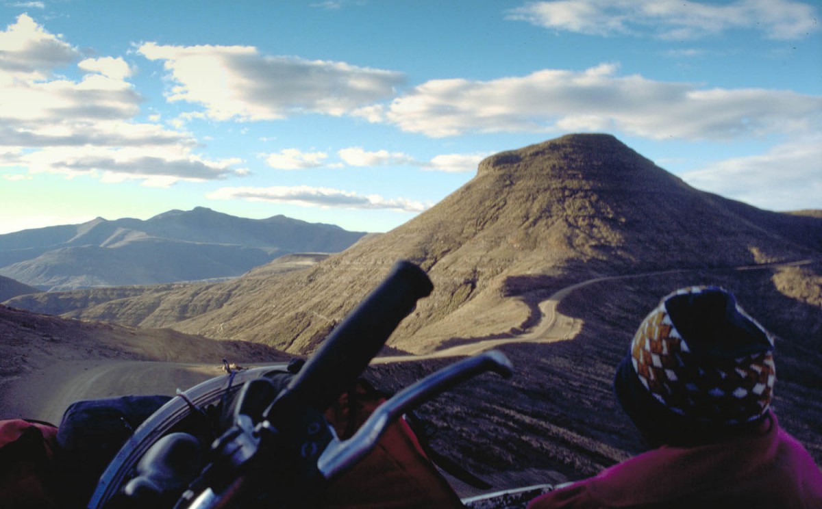 view from the back of a truck: hitchhiking in the highlands