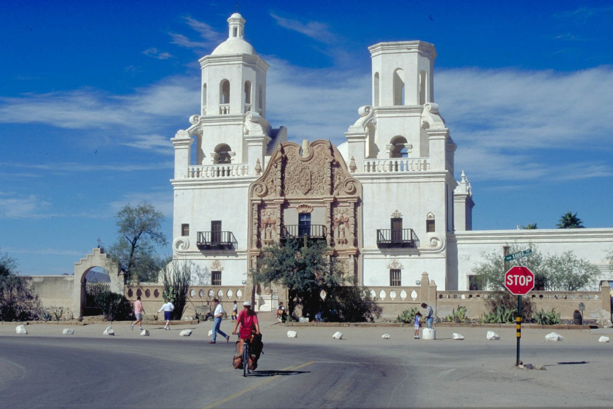 the famous mission church of San Xavier del Bac
