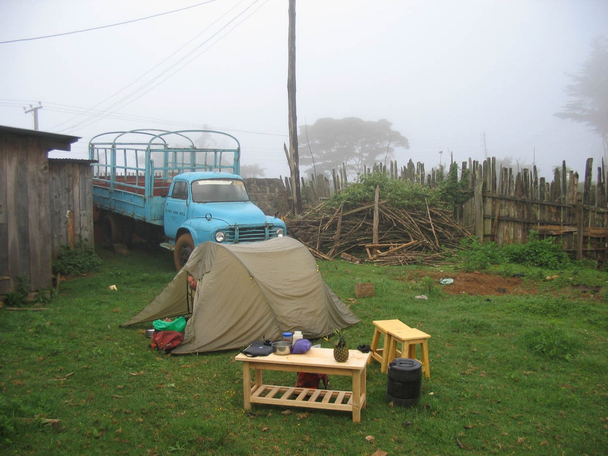 free camping at the Muoro sawmill in Gakoe or...