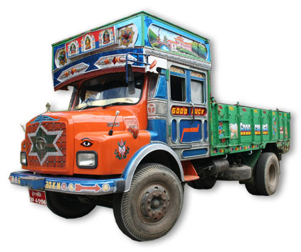 typical Bhutanese truck