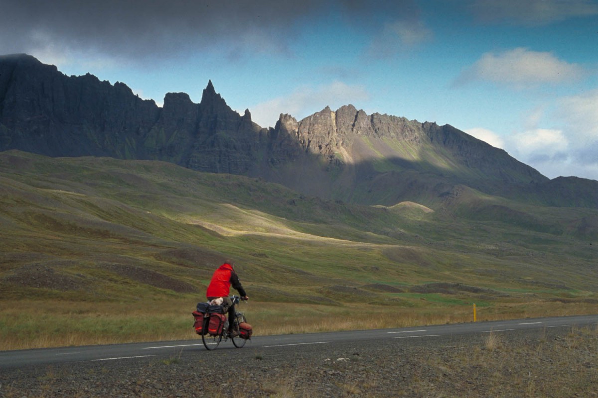 cycling on the Ring Road near Akureyri