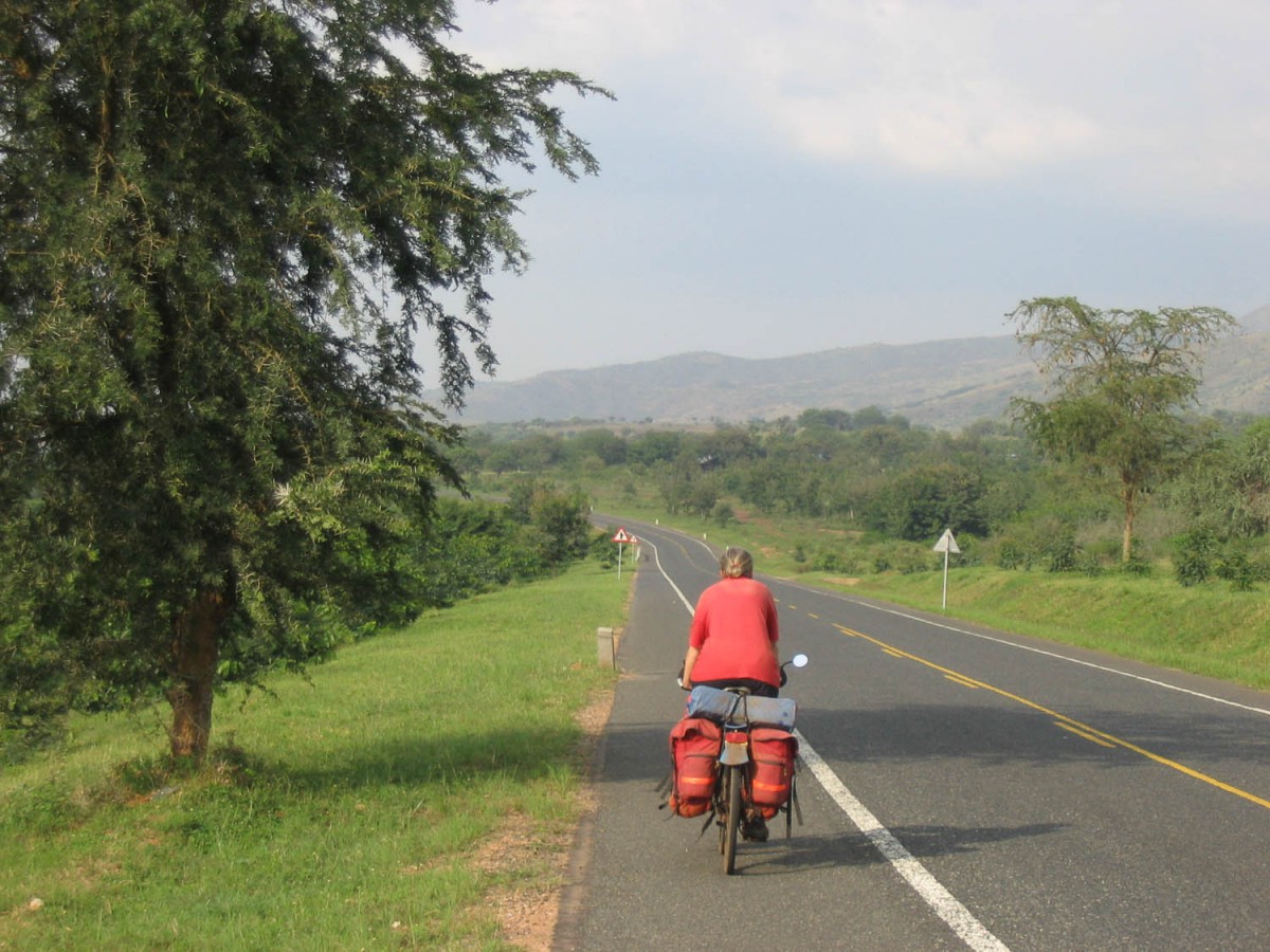 the new highway south of Fort Portal