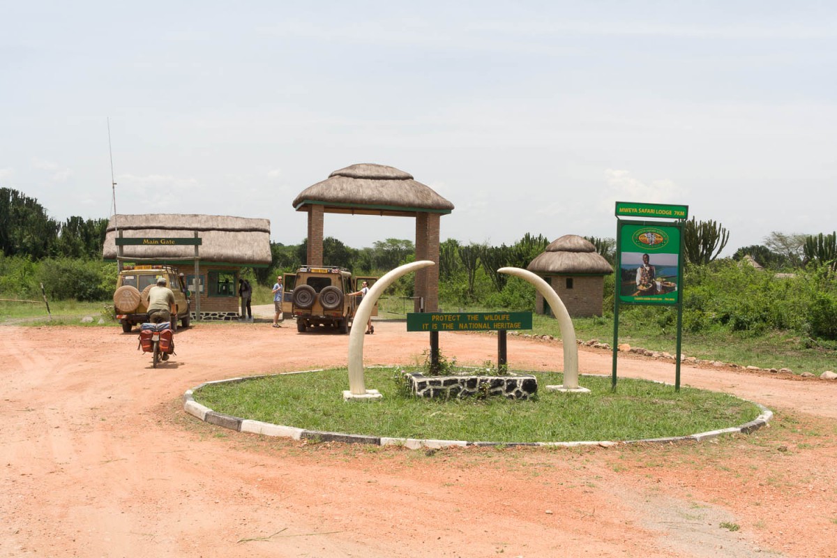 entering Queen Elizabeth NP