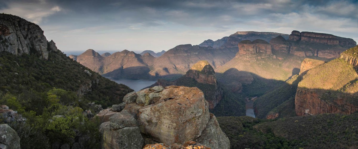 Panoramic view into the Blyde River Canyon