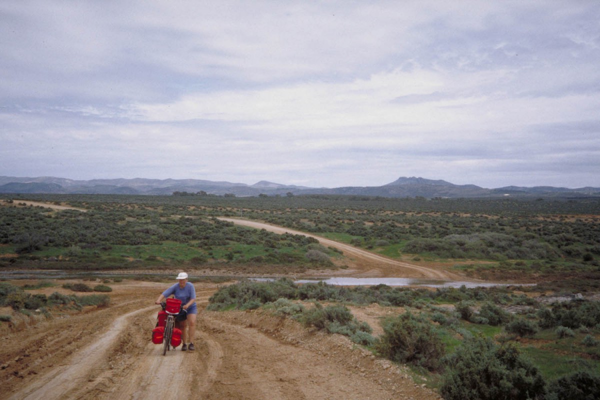 Hard work on a dirt road