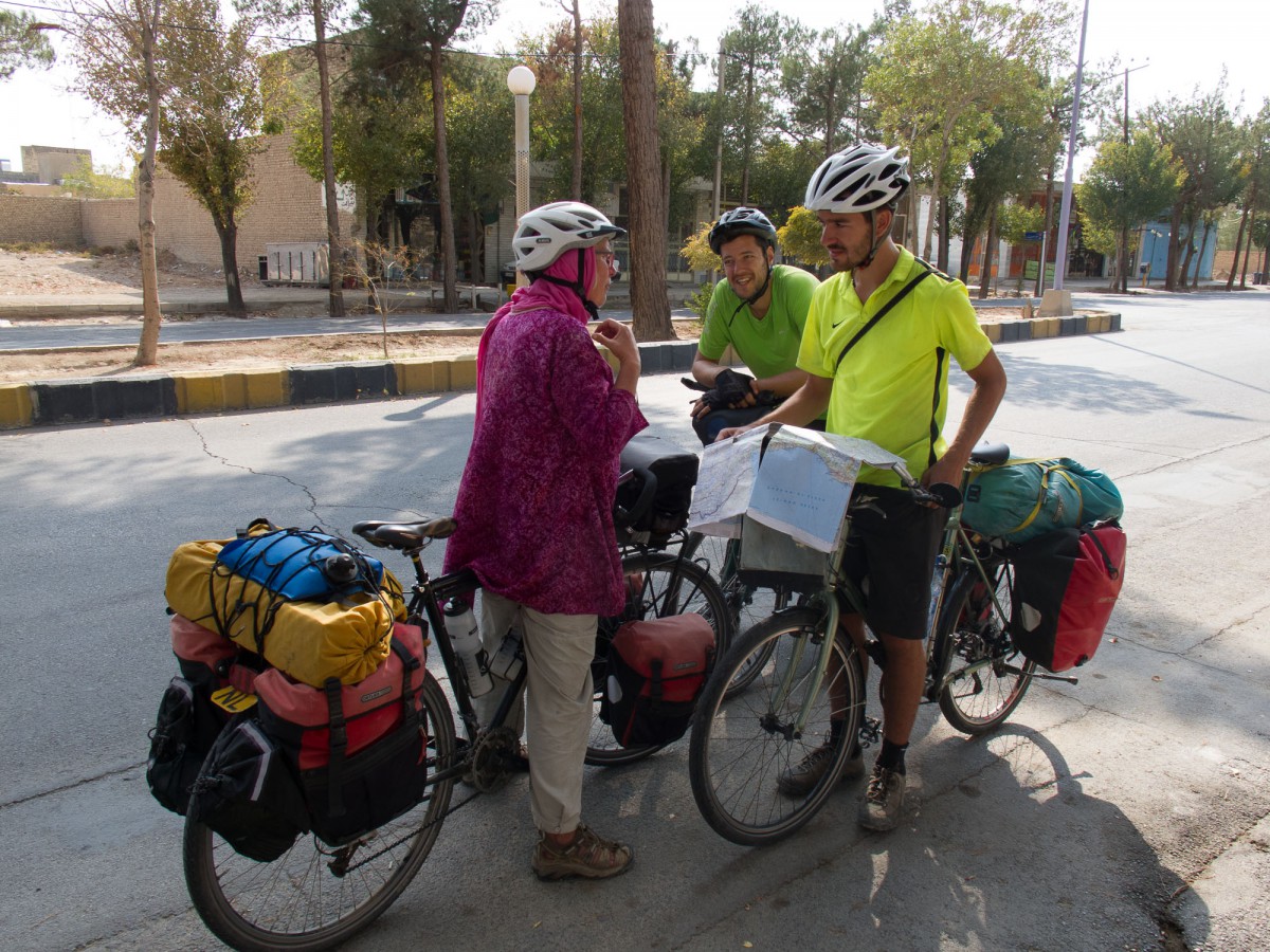 The only other cyclists we met (in Abarkuh)